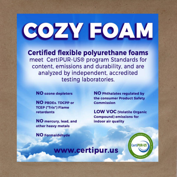 COZY FOAM Premium Foam 10 lbs Cozy Foam Factory