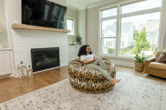 Cozy Sack City Large Memory Foam Filled Bean Bag