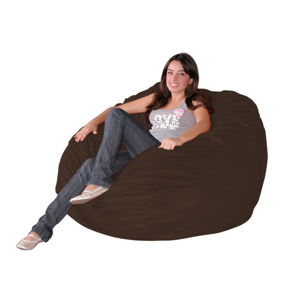 Codi PazPod Bean Bag Chair with Filler Included, 4 FT - Comfy Large Beanbag  Chairs for Adults, Memory Foam Added - Machine Washable and Soft Mink