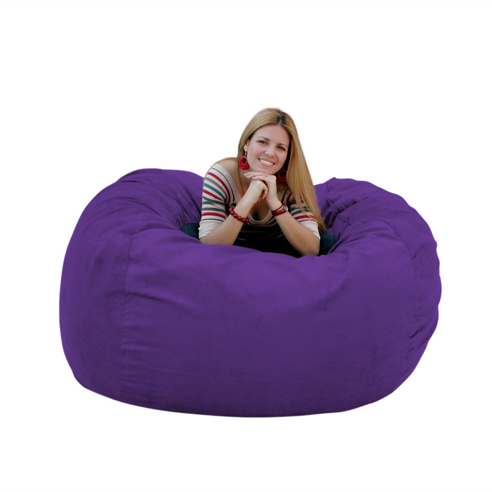 Chill Sack Large 7 ft Bean Bag, Purple