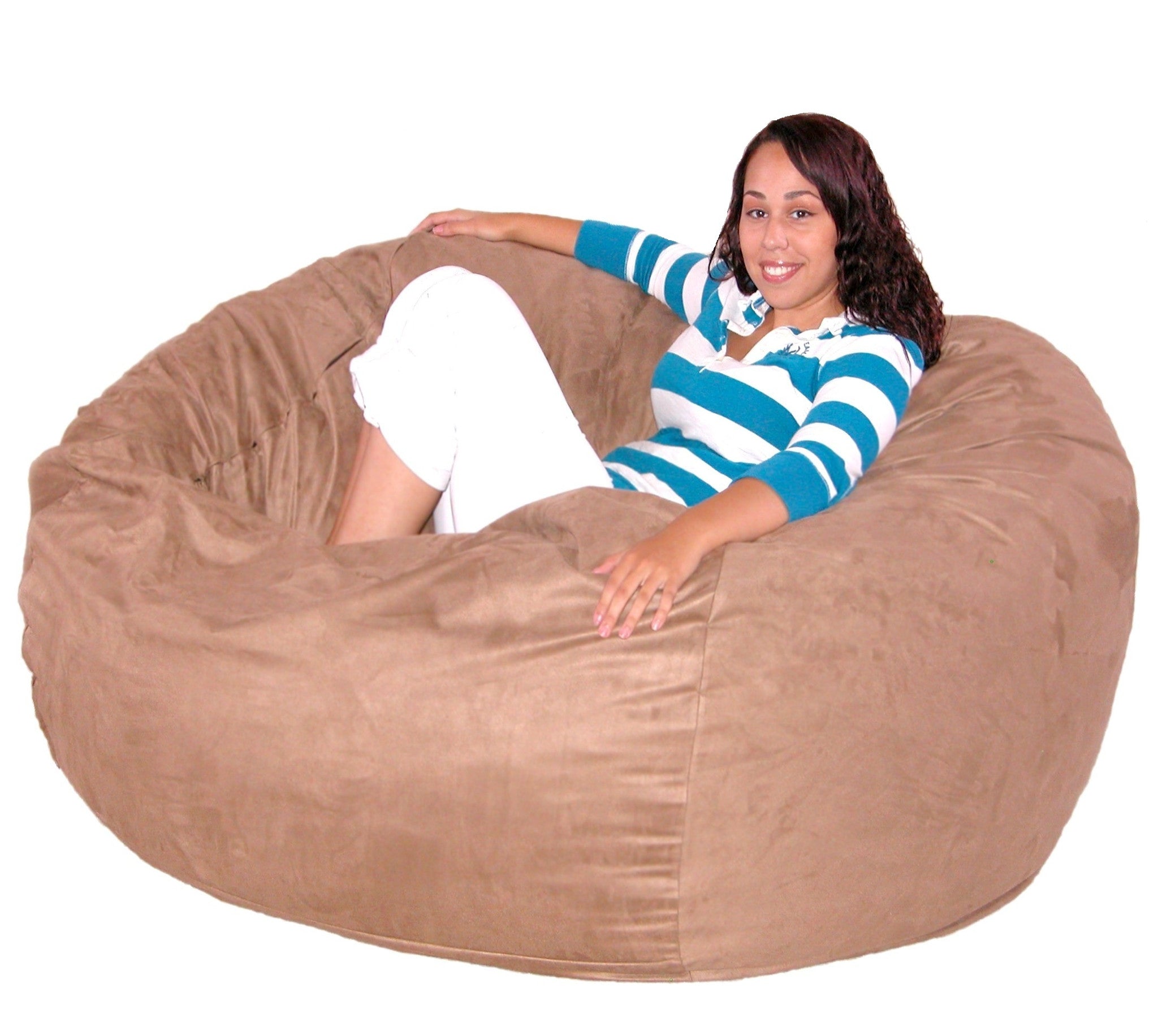 Comfy Sacks 5' Foam Bean Bag Chair In Magenta