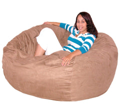 Medium Brown Beanbag Chair