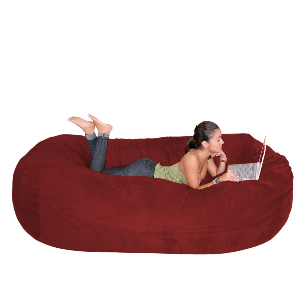 Bean Bag Chair Large 7 Foot Cozy Sack Premium Foam Filled Liner